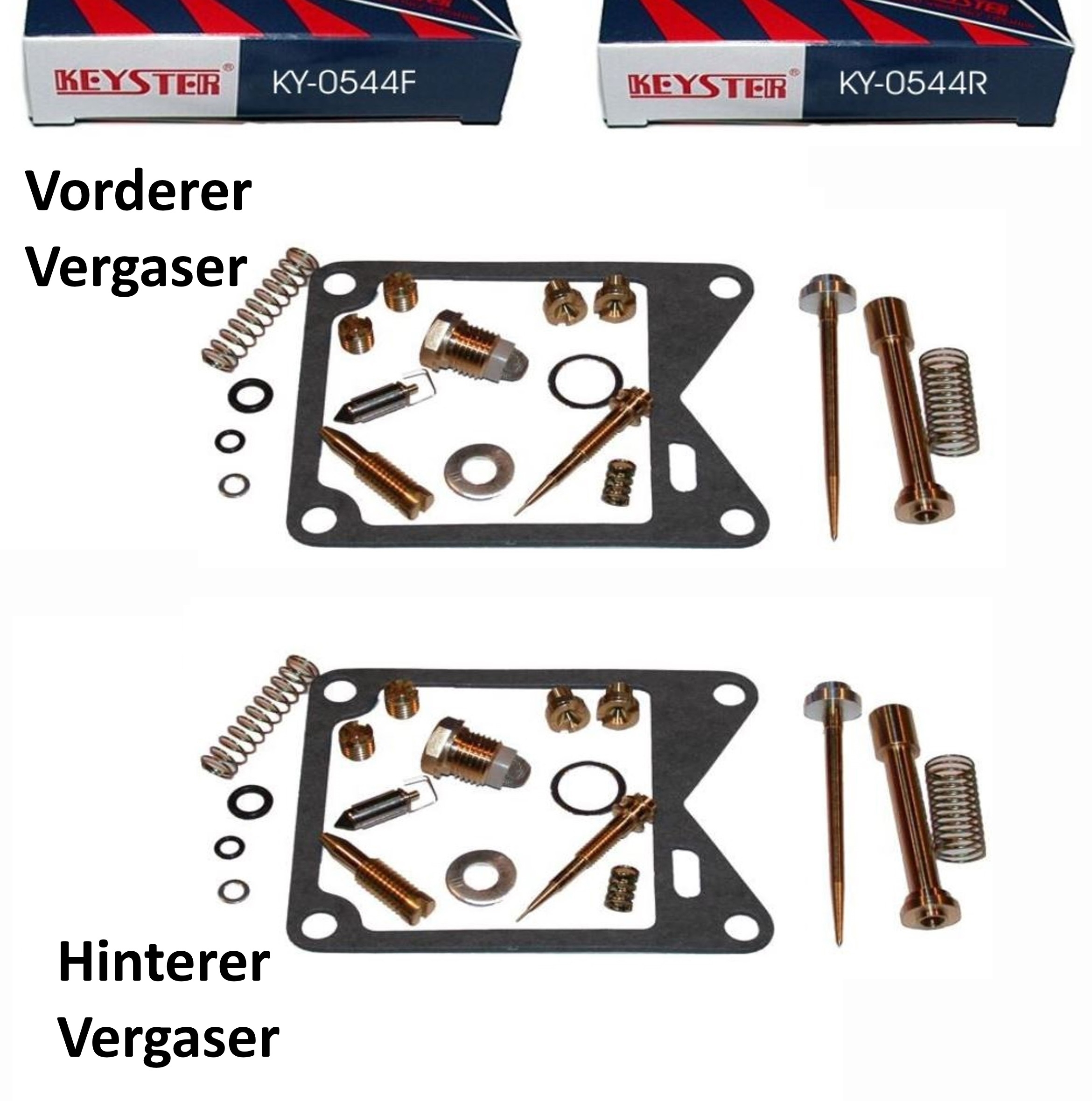 Keyster Vergaser Reparatursatz vorne + hinten für Yamaha XV 750 SE Special 5G5