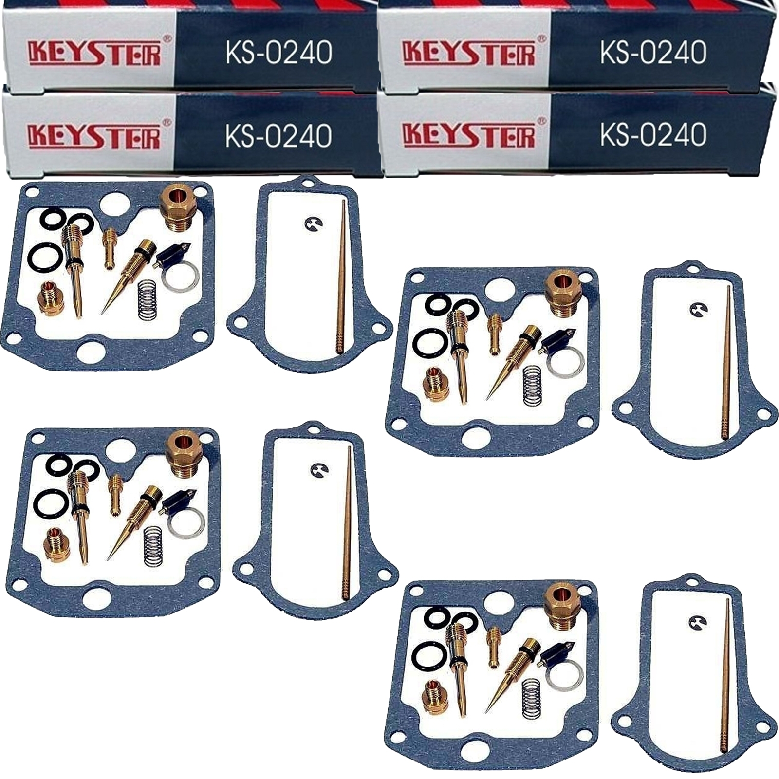 4x Keyster KS-0240 Vergaser Reparatursatz für Suzuki GS 550 1977-1980