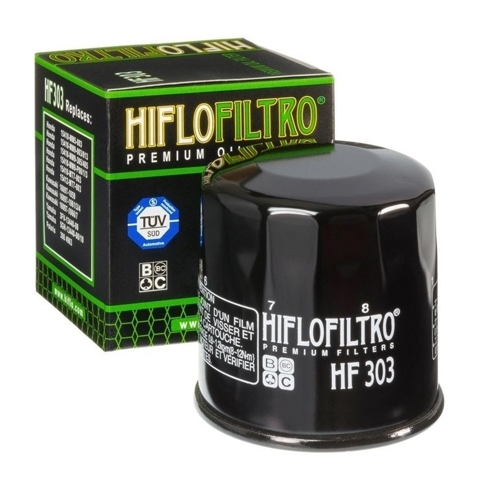 HIFLO HF303 Ölfilter für Honda CB CBR Yamaha FZR XJ XJR Kawasaki EN ER6 KLE VN Polaris