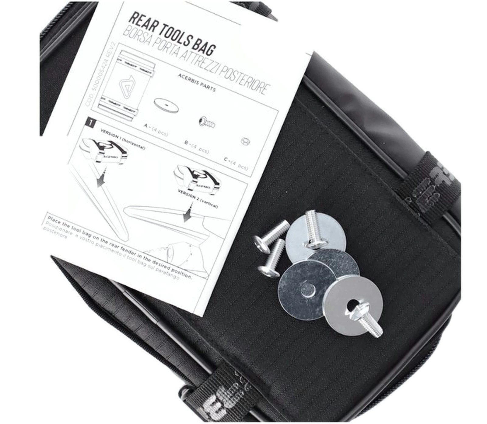 Acerbis Werkzeugtasche Hecktasche Toolbag Kotflügel Tasche Enduro Fenderbag