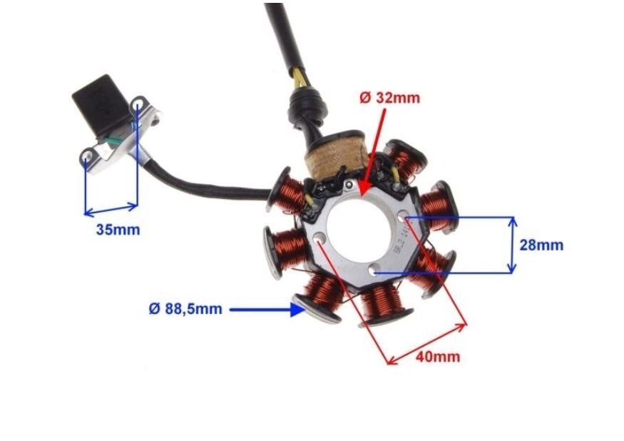 Lichtmaschine Stator Lima Shineray 250 STXE 200 STIIE-B ATV/Quad