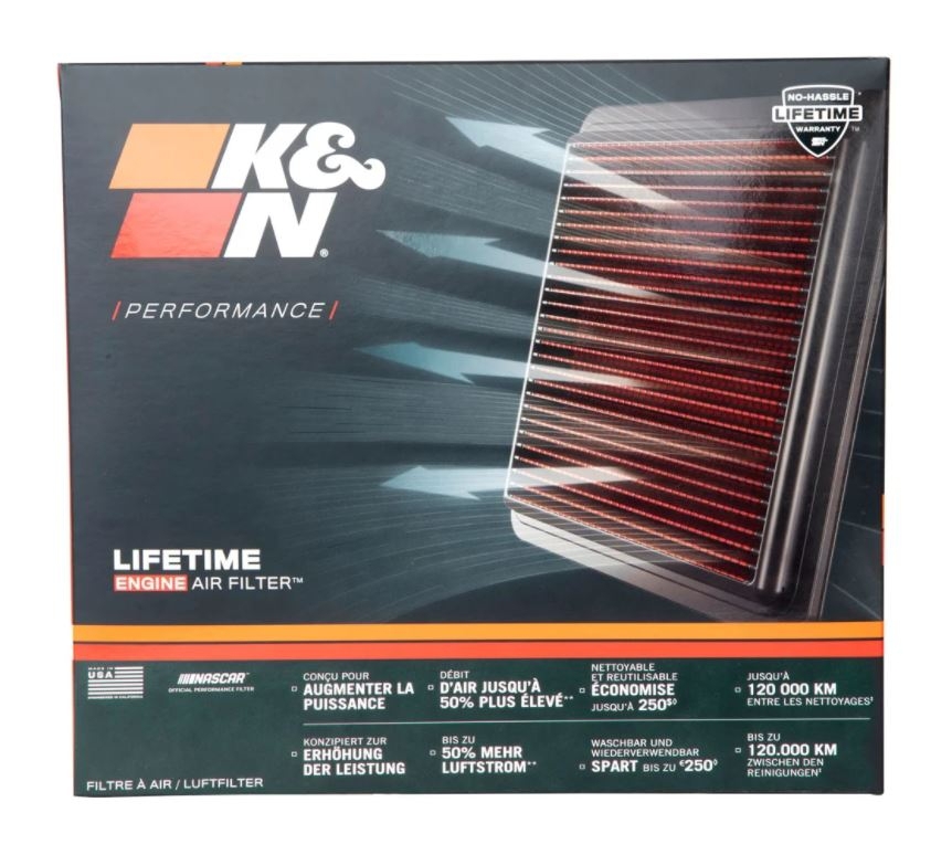 K&N Tauschluftfilter 33-2081 Porsche 944 2.5i Turbo 1985 - 1991