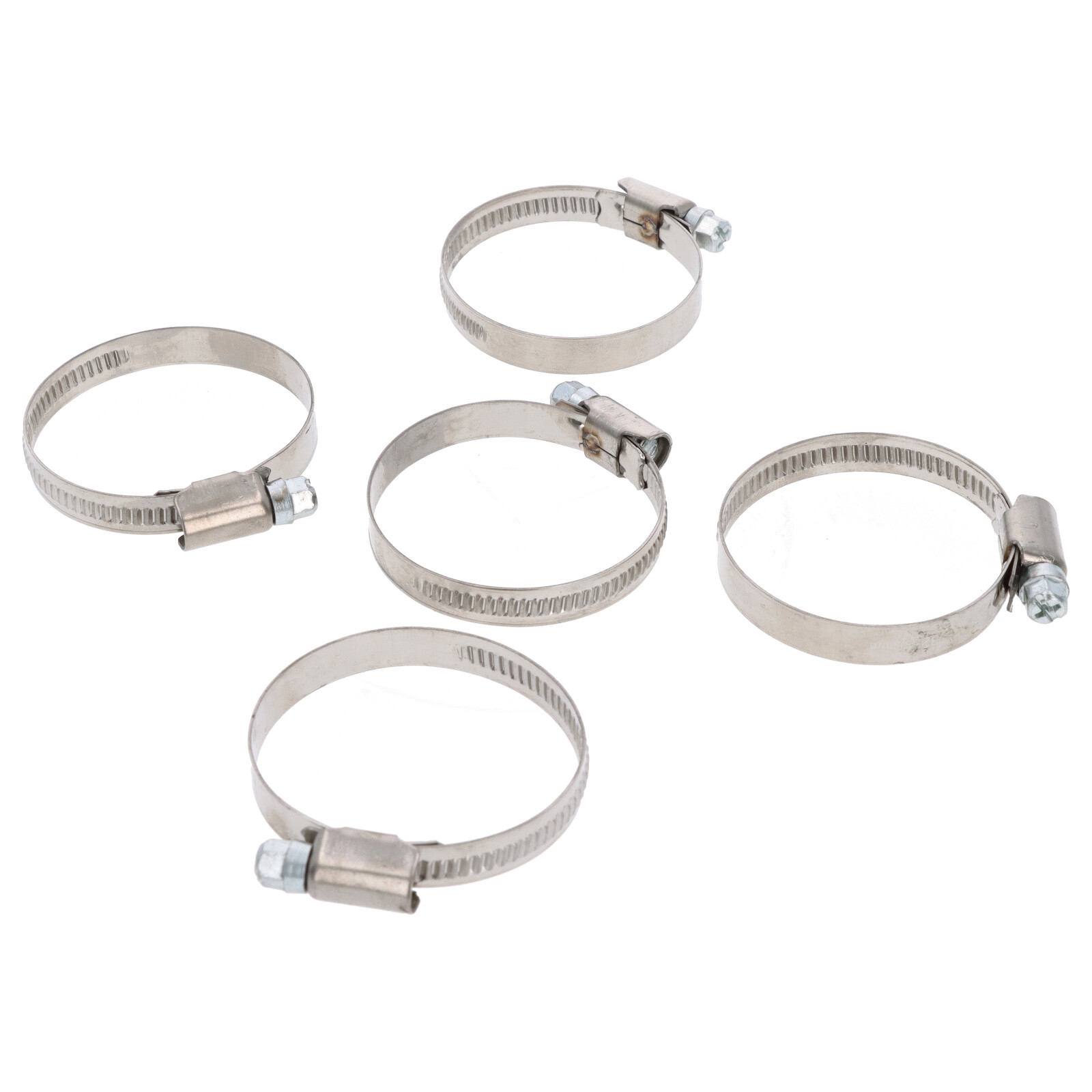5x Schlauchklemme Spannbereich 32-50mm 9 mm für Benzin Kraftstoff Öl Schlauch W2 DIN3017