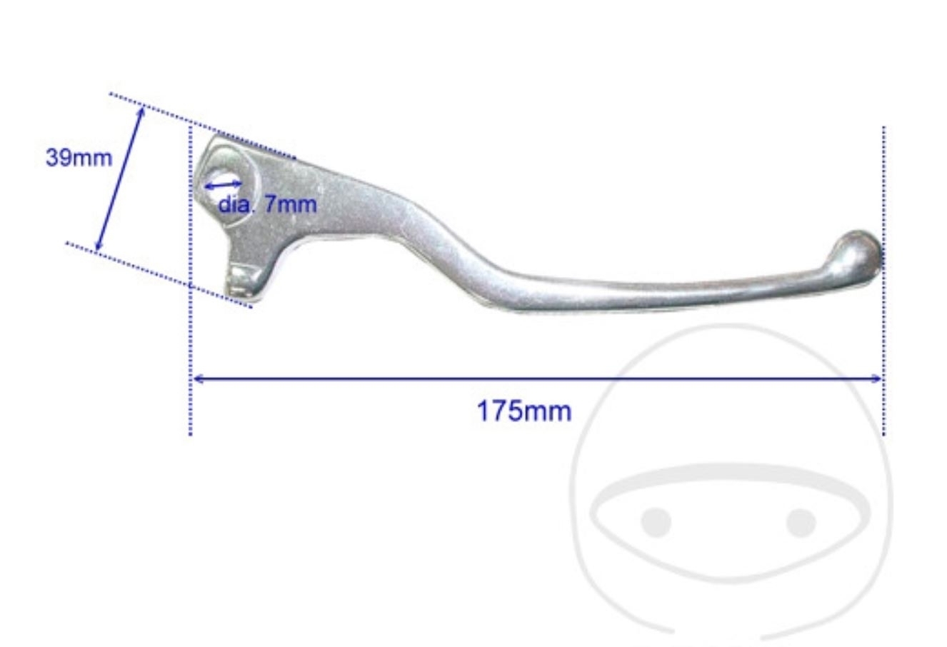 Bremshebel Aluminium 70731 Husqvarna SM125 610 SMR125 WRE125 Yamaha YN50 WR125 YZF-R125