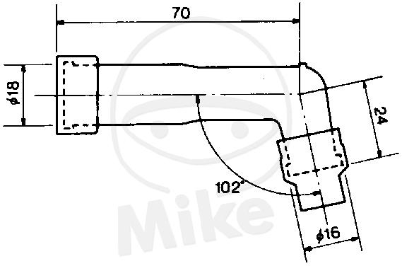 NGK Zündkerzenstecker XB05F 8062 für Yamaha XJ XS XV Kawasaki GPZ Suzuki GS
