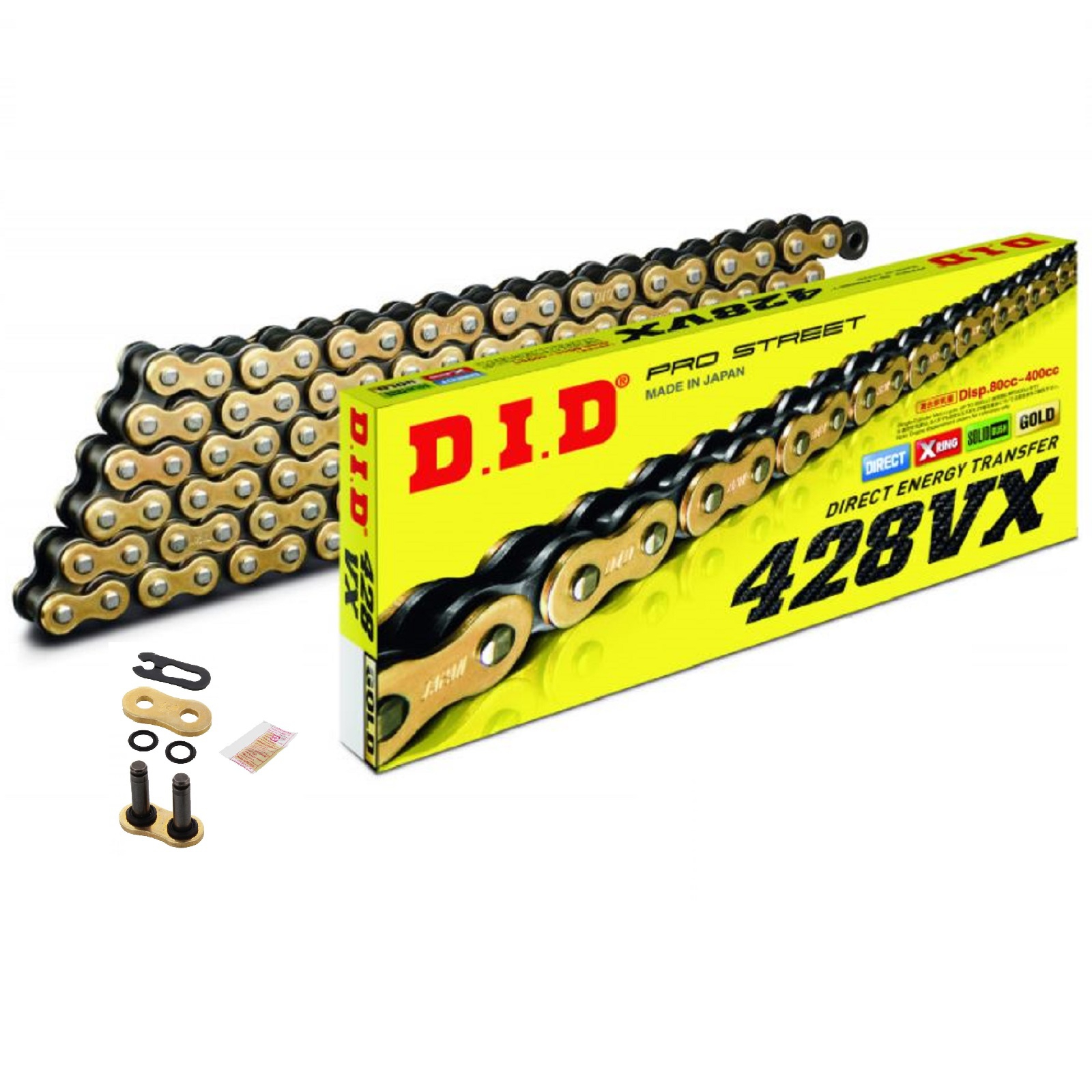 DID X-Ringkette G&B 428VX/146 Kette offen mit Clipschloss