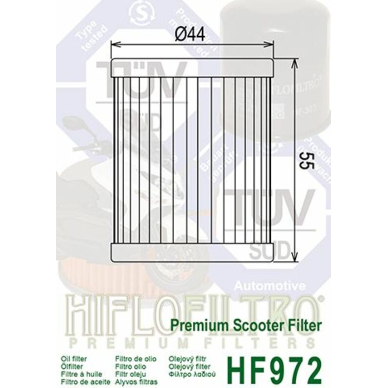 3x Hiflo Ölfilter für Suzuki Burgman AN250 AN400 SYM Maxsym Yamaha XMax Majesty Iron Max YP400