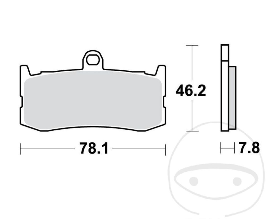 2x TRW MCB816TRQ Bremsbeläge vorne für Triumph Daytona 675 2009 - 2017