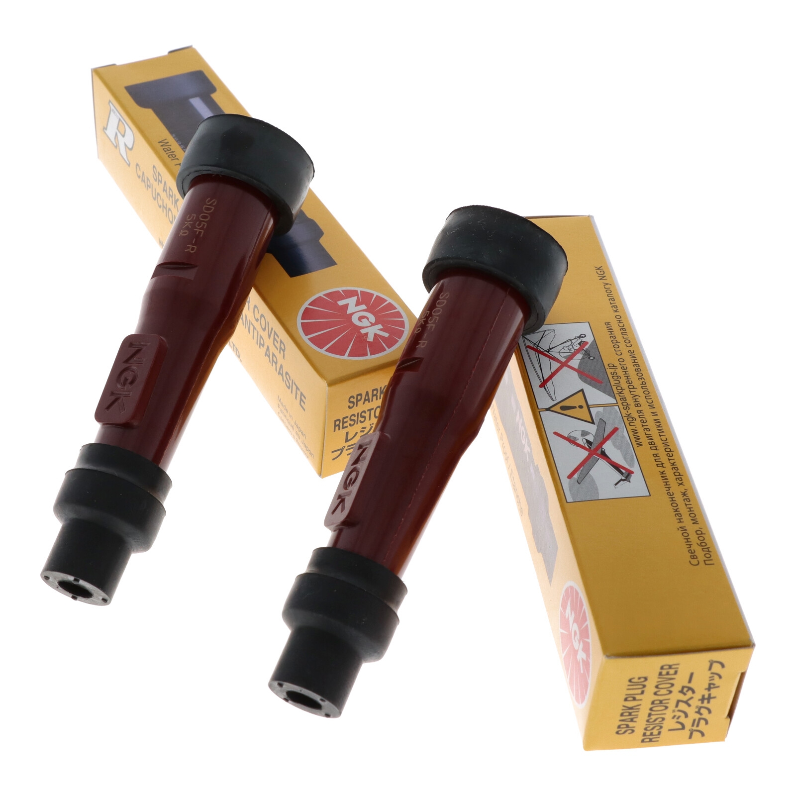 2x NGK SD05F-R 8238 Zündkerzenstecker für Honda Transalp XL600 V XL650 V Suzuki GSX400