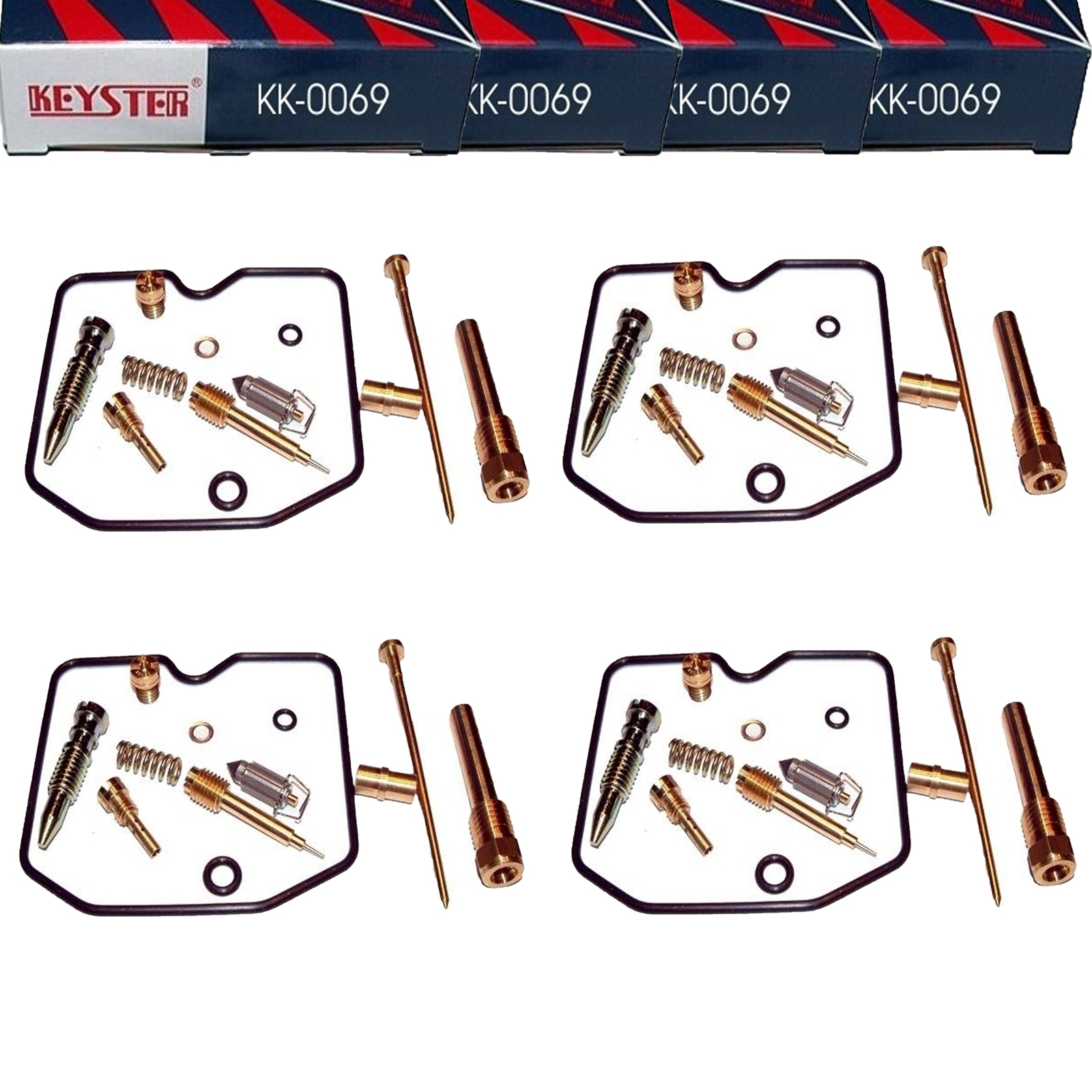 4x Keyster KK-0069 Vergaser Reparatursatz für Kawasaki GPZ 900 R Ninja Anti Dive 1984-85