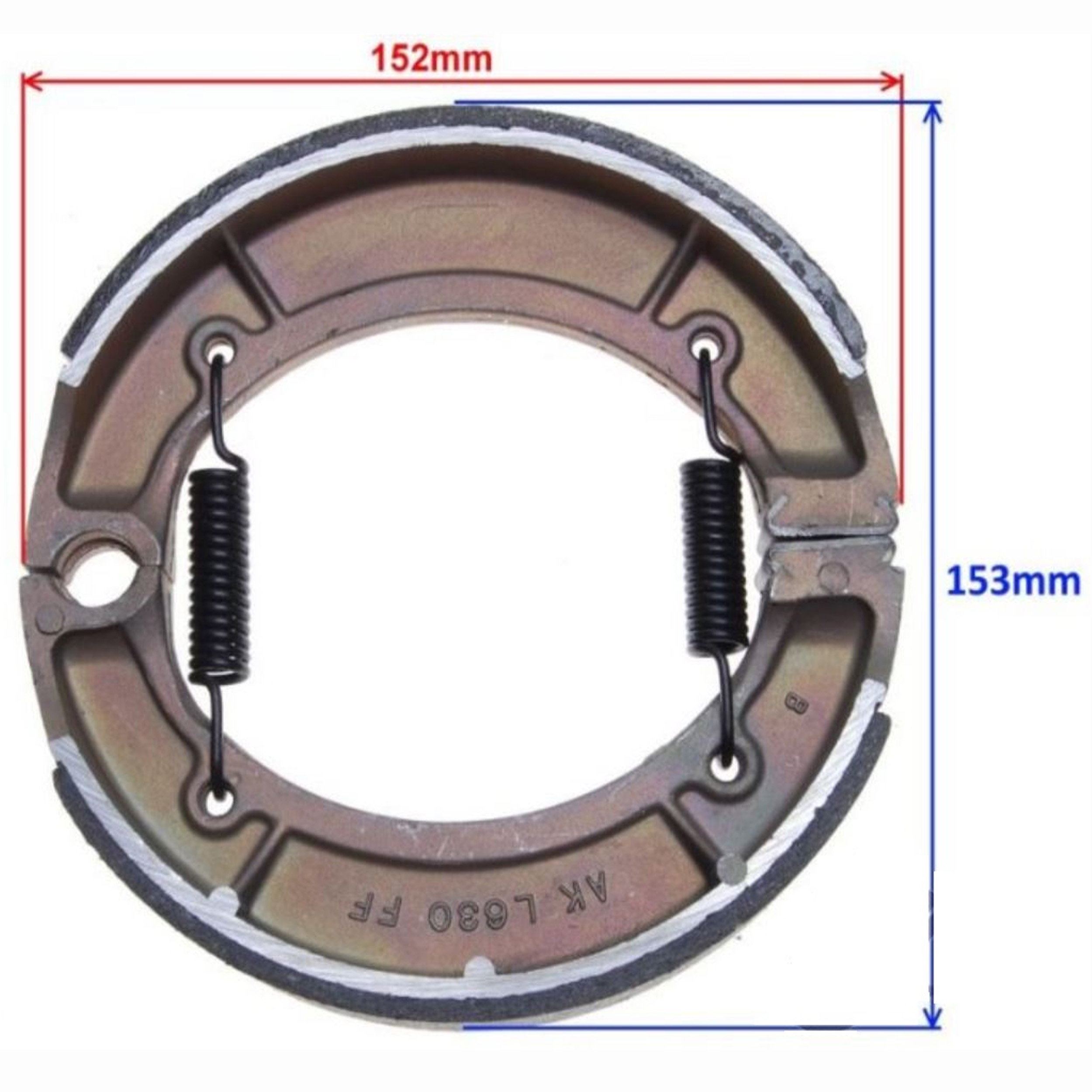 Bremsbacken mit Federn hinten für Yamaha XS250 XS400 YFM400 YFM600 YP250 Keeway Superlight