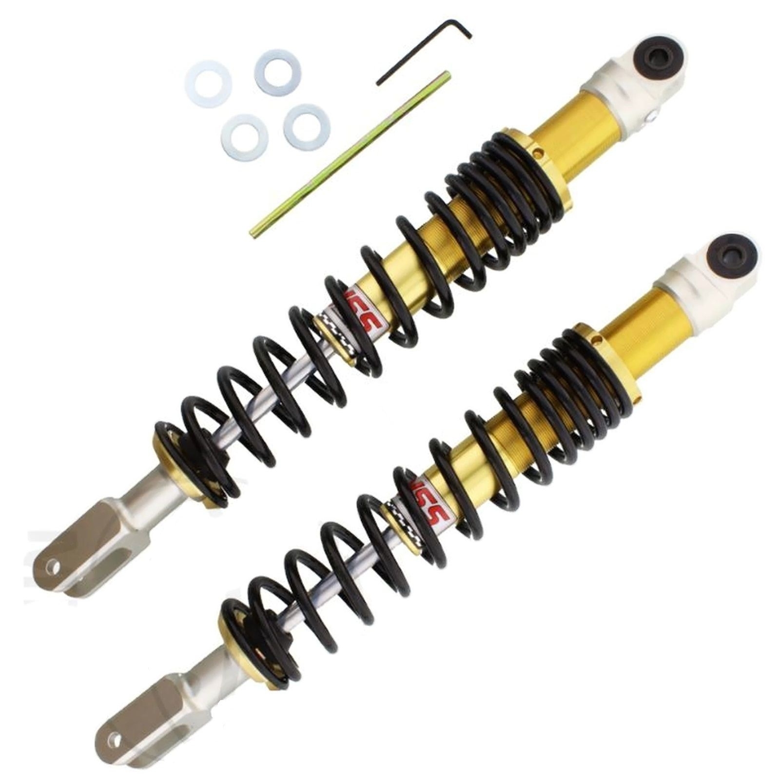 YSS TE302-435T-01AL-38 Stoßdämpfer Federbeine hinten für Yamaha XQ125 Maxster MBK XQ125 Thunder 2001-2003