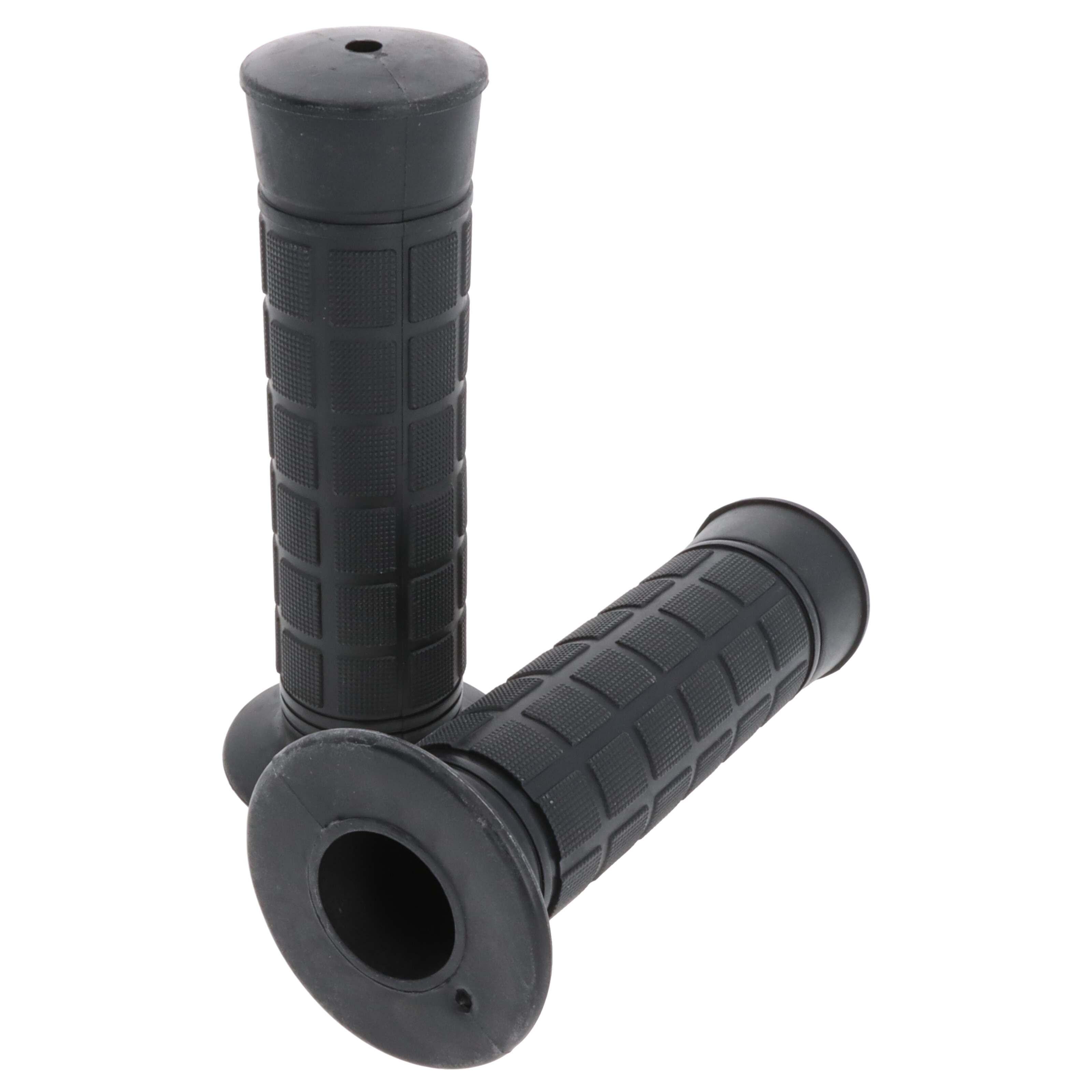 Griffgummi-Paar 22/25mm schwarz 7/8 Zoll Lenker 116mm Motorrad Roller Griffe