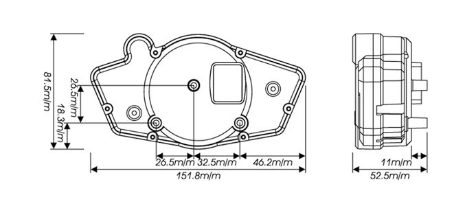 KOSO RX1N GP Style Digitaler Tachometer Speedometer