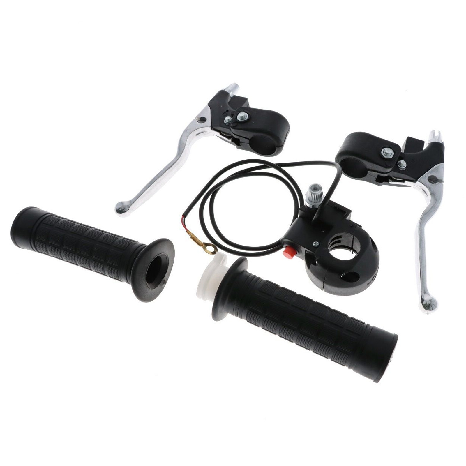 Drehgriff Satz Gasgriff für Dirt Bike QUAD ATV Pocket Bike Bremshebel Griffgummis Gaszug