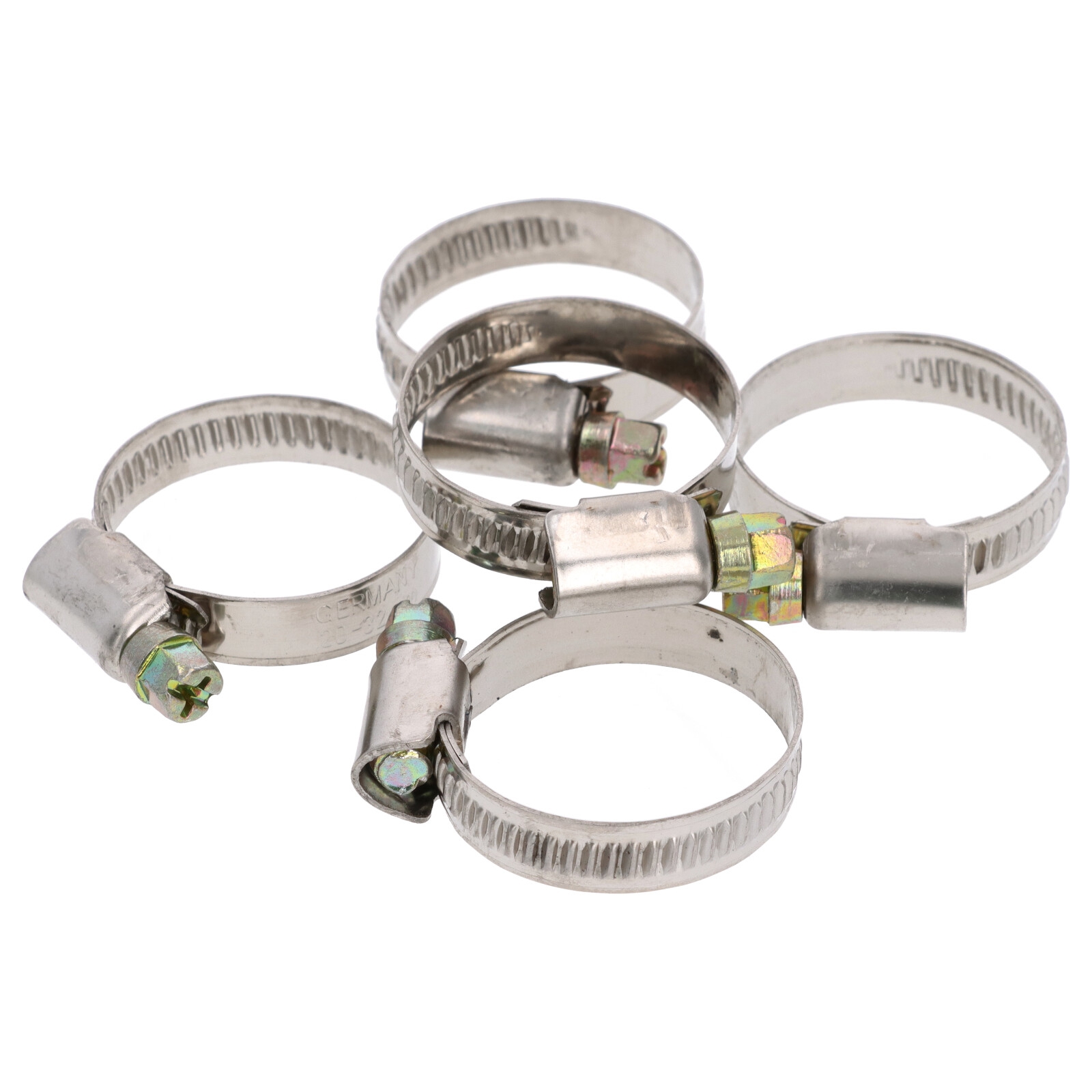 5x Schlauchklemme Spannbereich 20-32mm 9mm Rohrschelle Binder Schlauch W2 DIN3017