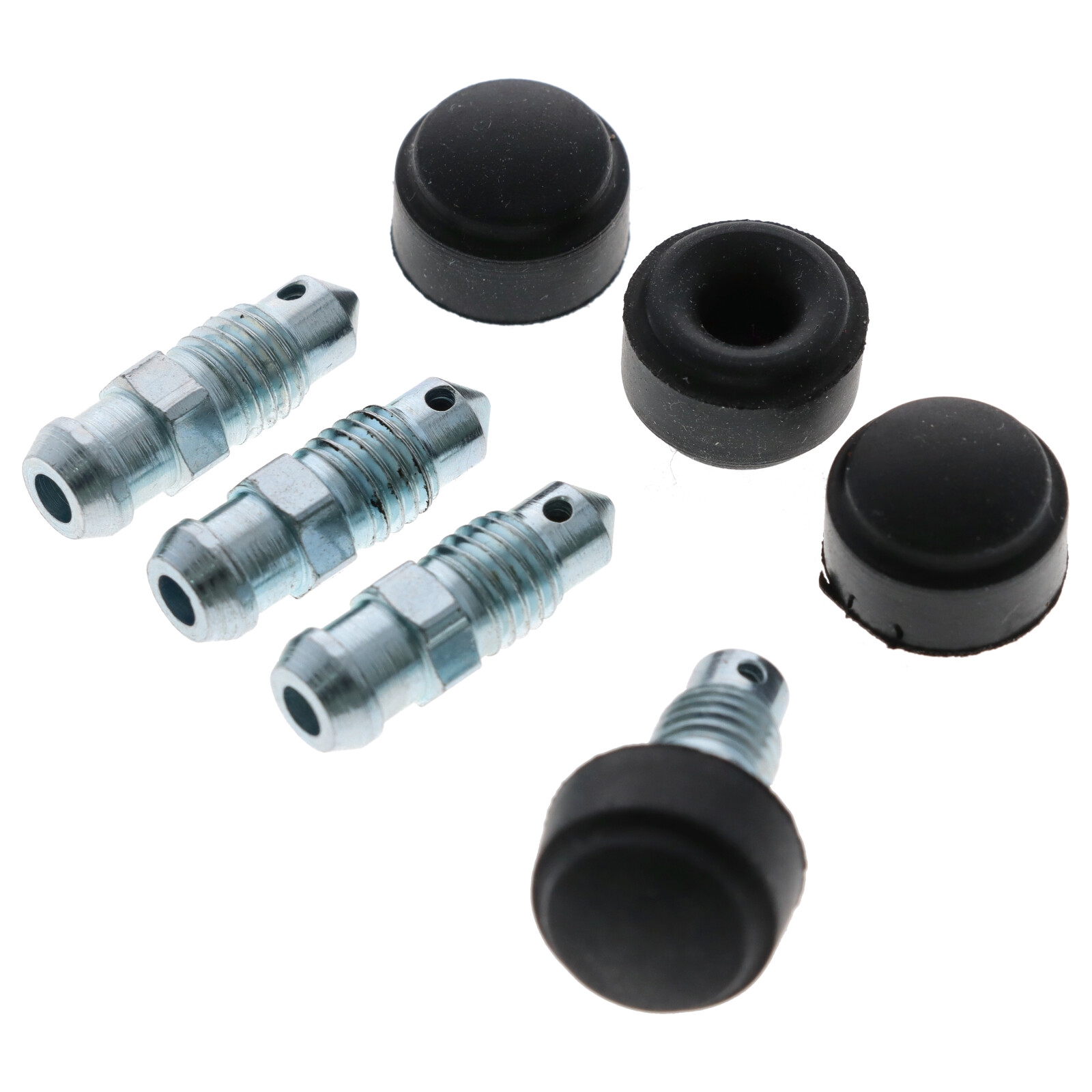 4x Quick Brake QB0053-4 Bremssattel Entlüfterschraube Entlüftungsventil M7x1x21.7 mit Kappen