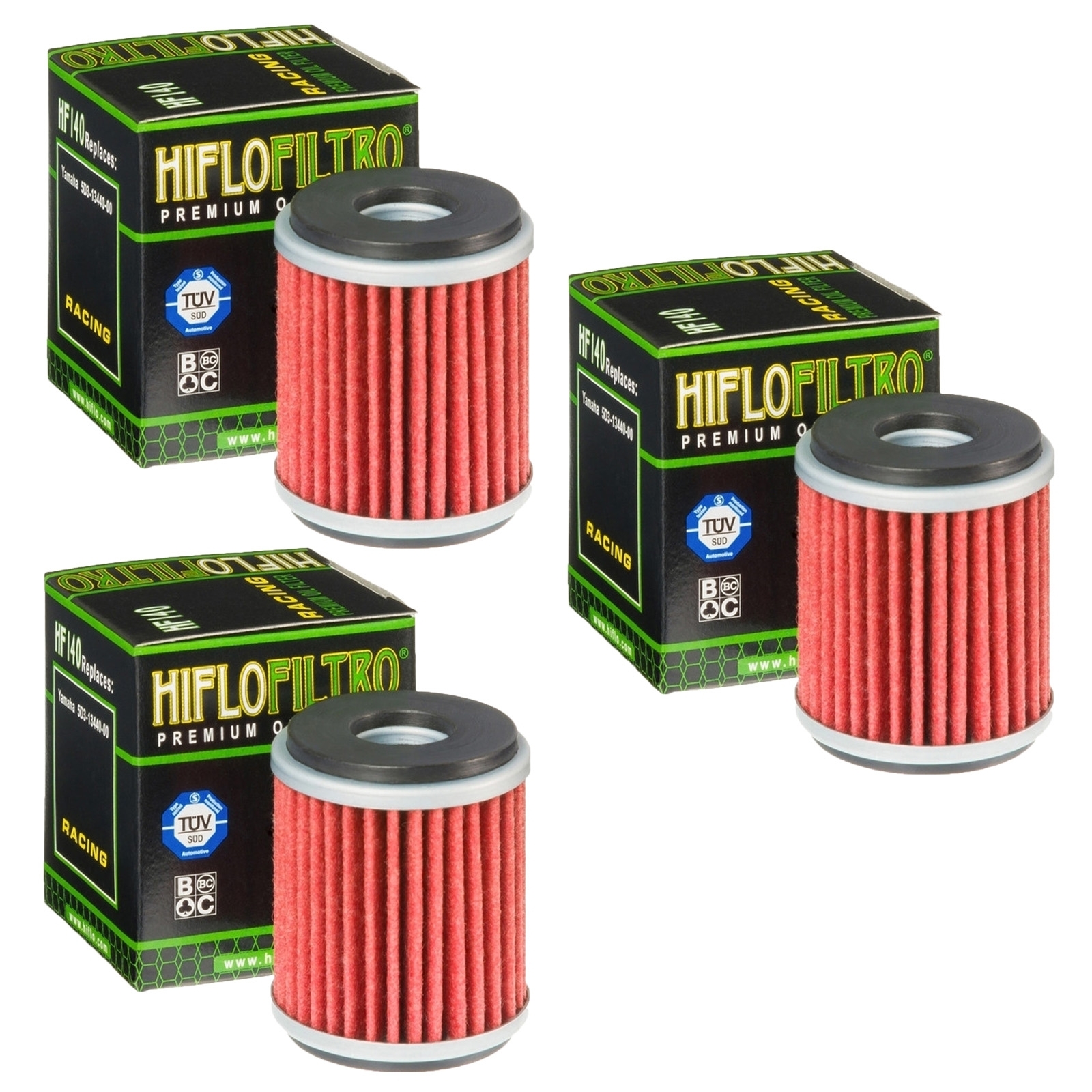 3x Hiflo HF140 Ölfilter für Yamaha WRF YFZ YFM XT YZF Gas Gas EC Husqvarna SMR TE
