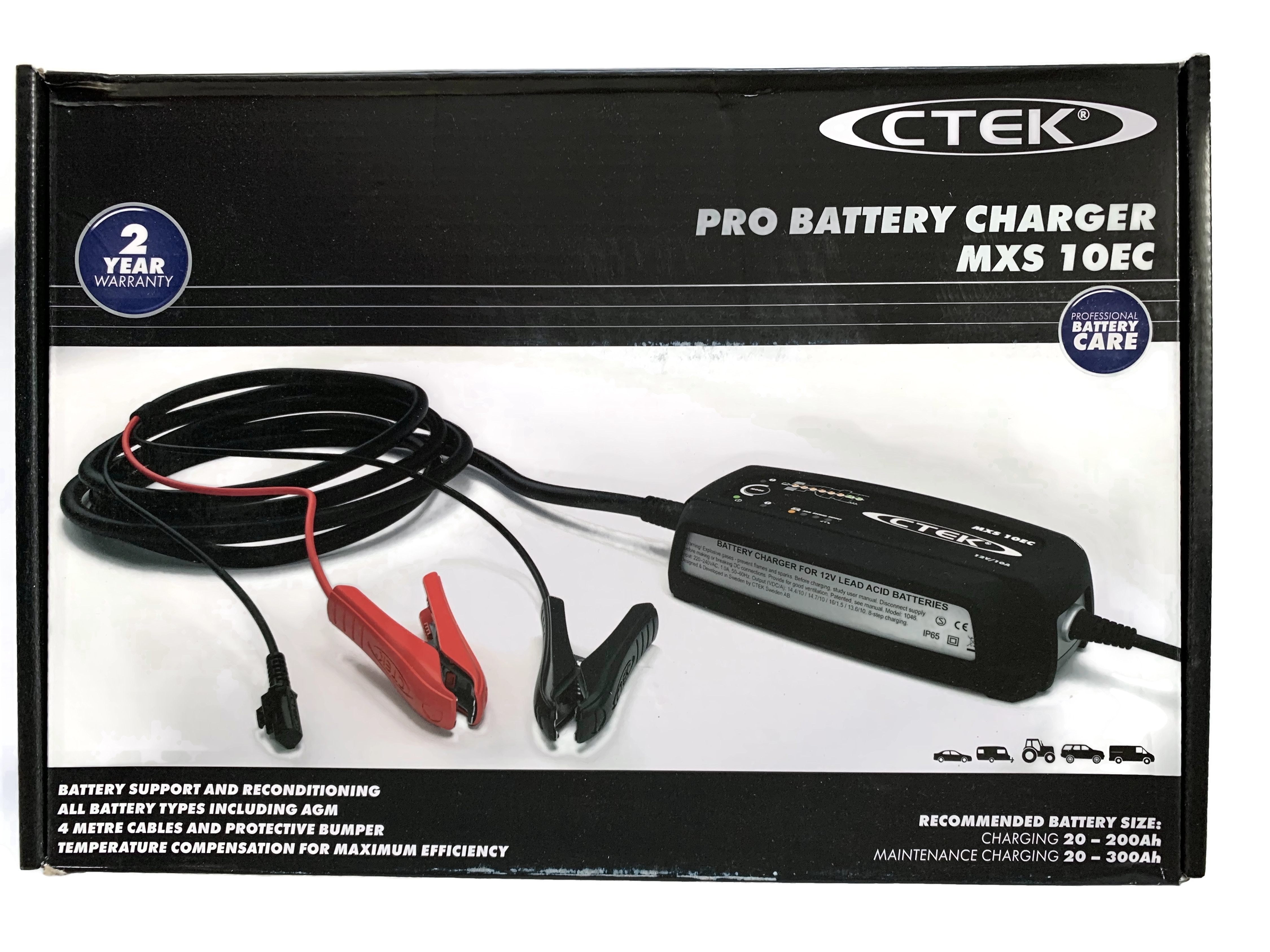 CTEK Batterie Ladegerät  MXS10EC 4m Kabel 12V 10A