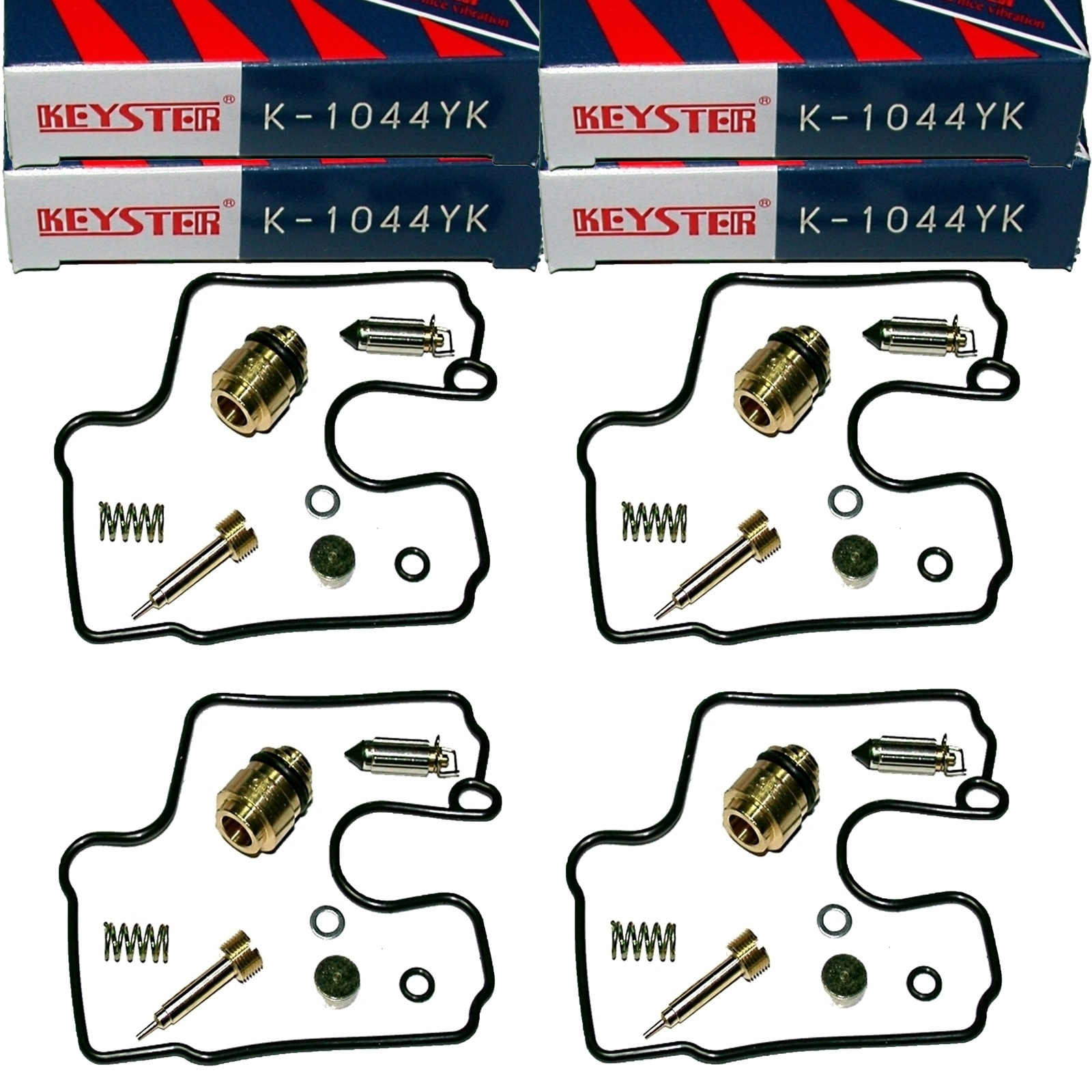 4x Keyster K-1044YK Vergaser Reparatursatz für Yamaha YZF1000R Thunder Ace 1996-2002