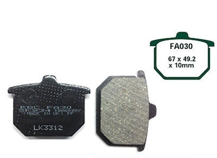 EBC Blackstuff Standard Bremsbeläge FA030 Honda CB 400 N 750 F GL 1000 1100