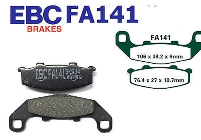 EBC Bremsbeläge FA141 Kawaski ZR GPZ KR 1 1S 250 B C 500 S 550 B für Suzuki RGV