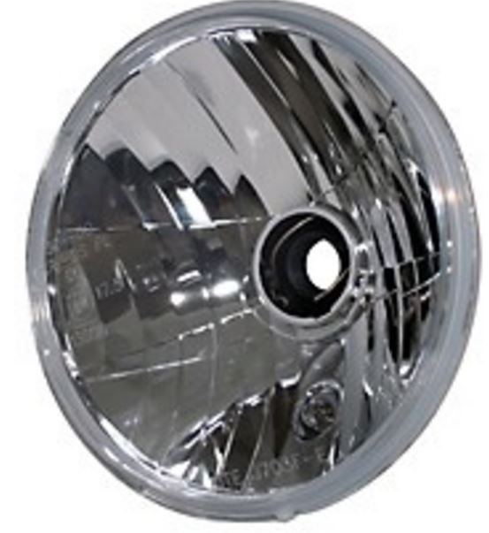 H4 Scheinwerfereinsatz symmetrischer Prismenreflektor Klarglas 7 Zoll 176 mm
