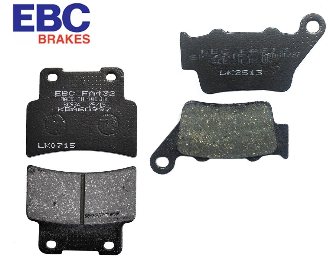 EBC Bremsbeläge SET Vorne + Hinten für Aprilia Shiver 750 07-10 FA213 + FA432