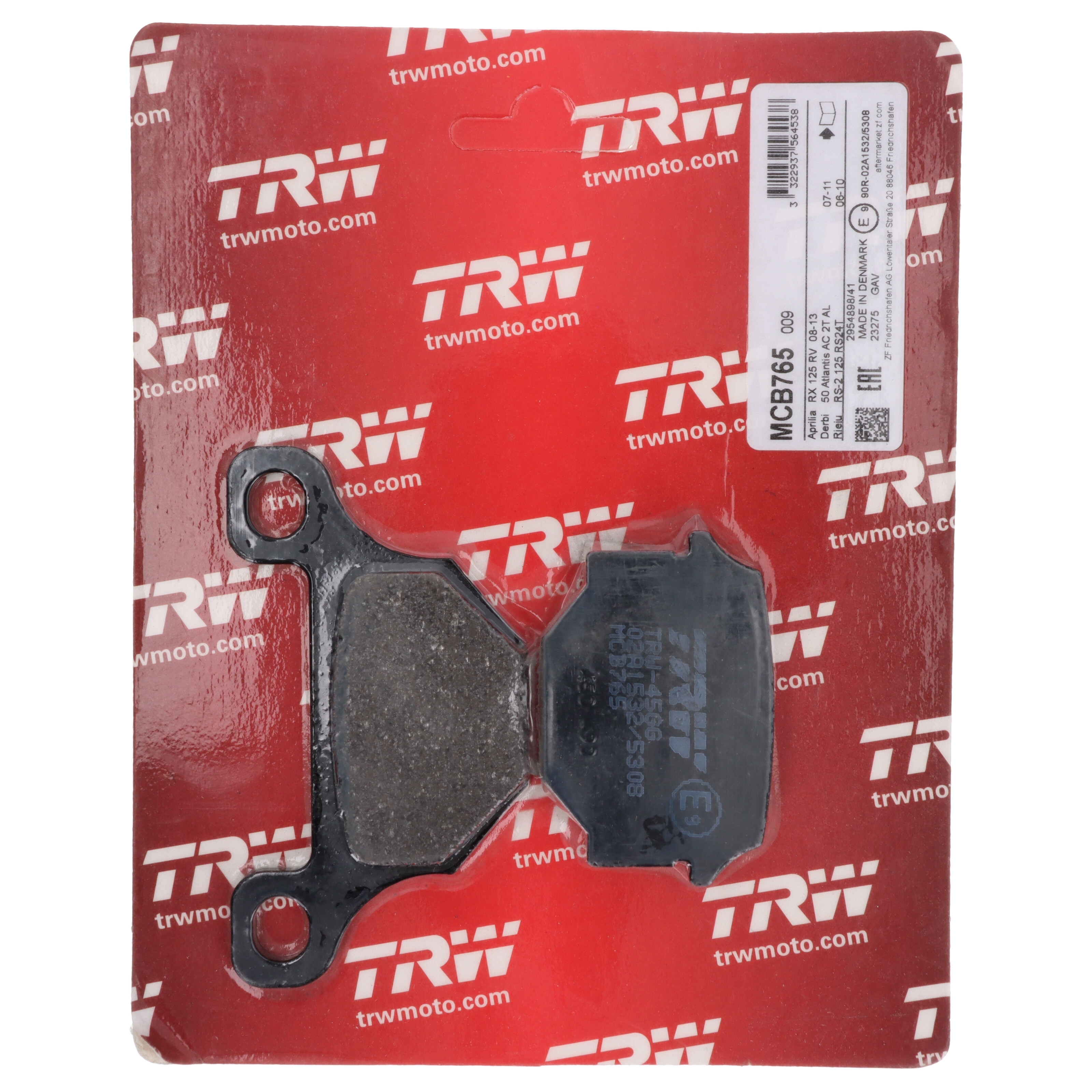 TRW MCB765 Bremsbeläge für Derbi Senda Pegasus Corona 25 Rieju Aprilia RS4 Rex TGB