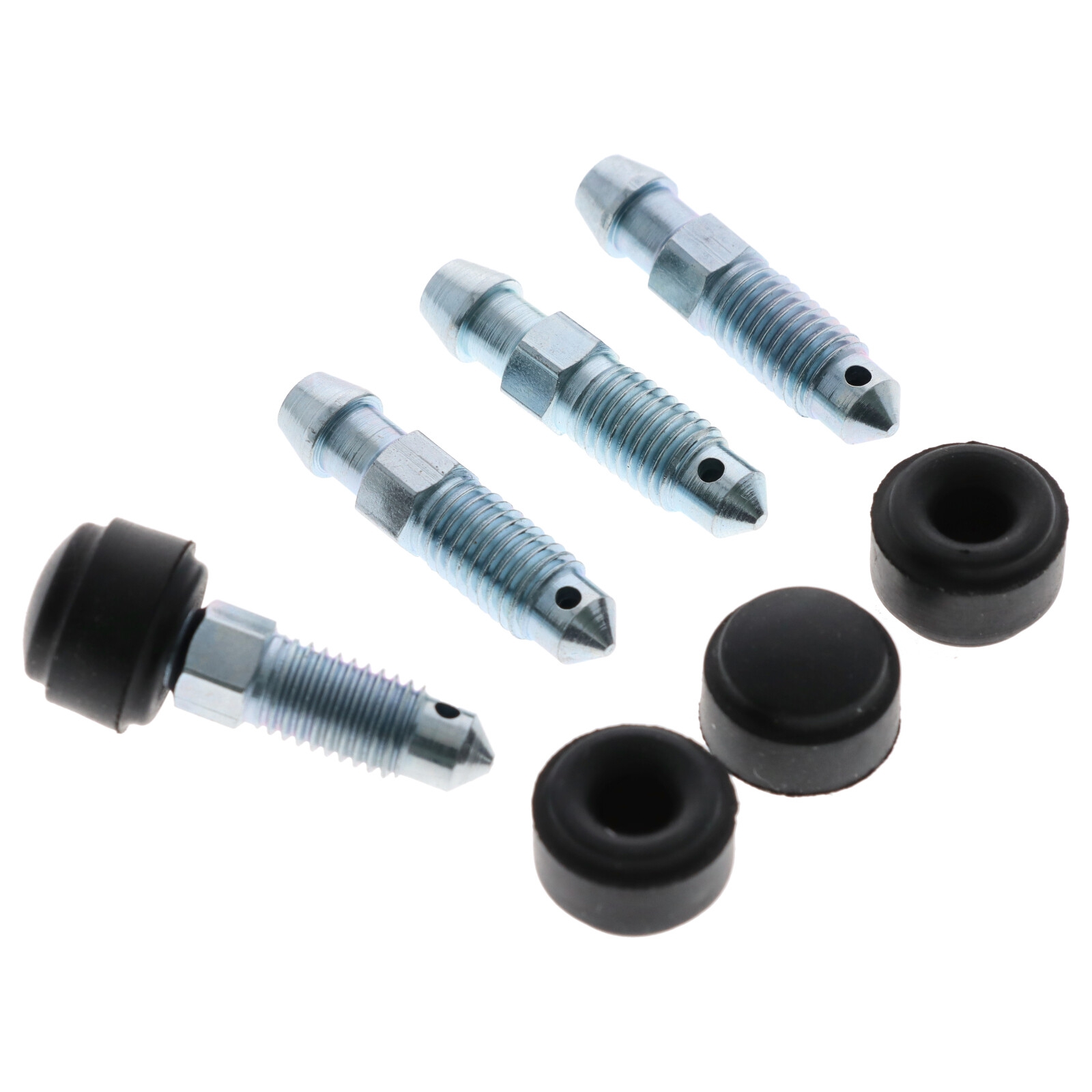 4x Quick Brake QB0086-4 Bremssattel Entlüfterschraube Entlüftungsventile M7x1x30.5 mm mit Kappen