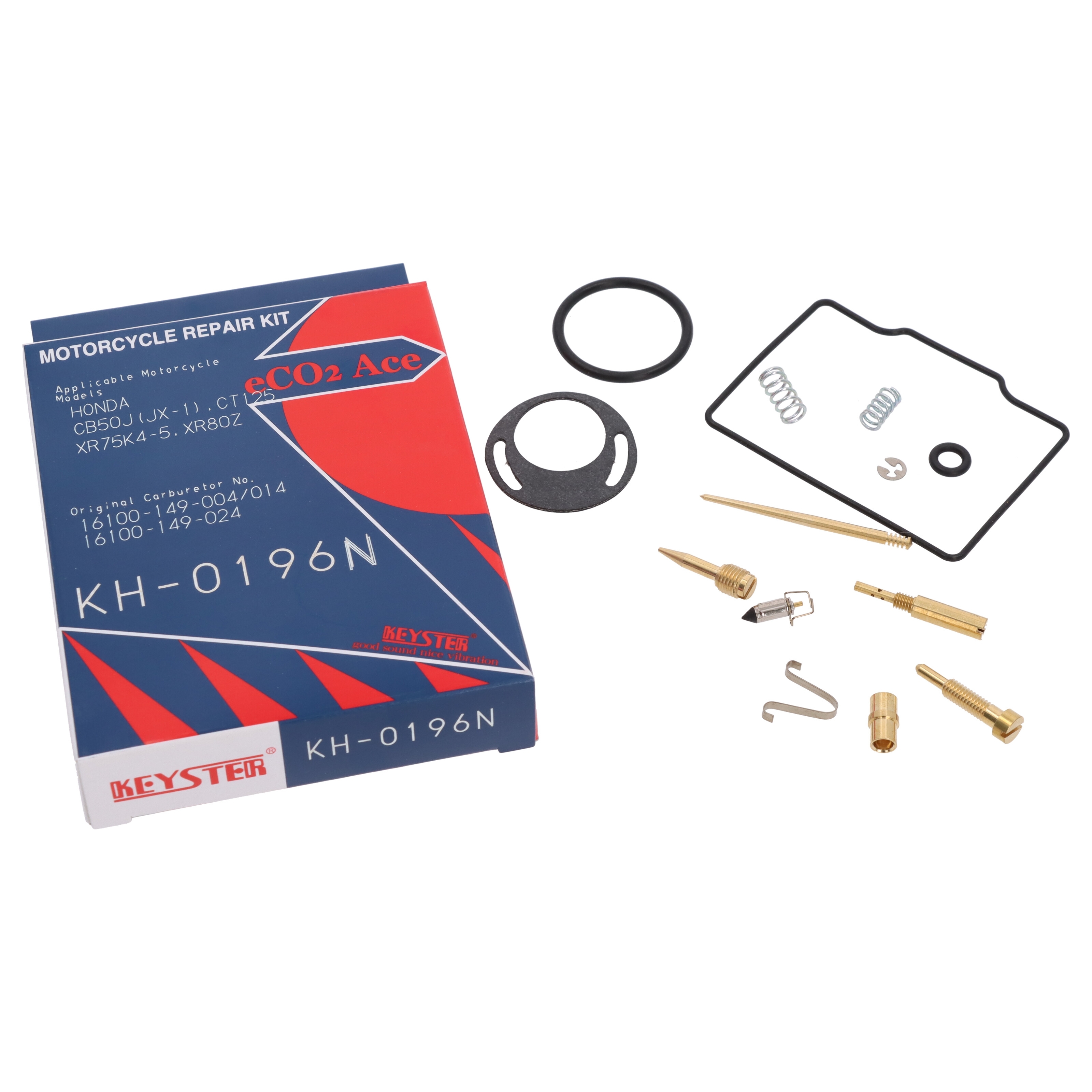 Keyster KH-0196N Vergaser Reparatursatz für Honda CB 50 CB50J 1976 - 1983