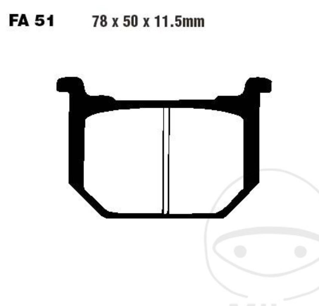 EBC Bremsbeläge FA051V für Suzuki GNX GN GSX GS E EG EU U L TD TU S SU