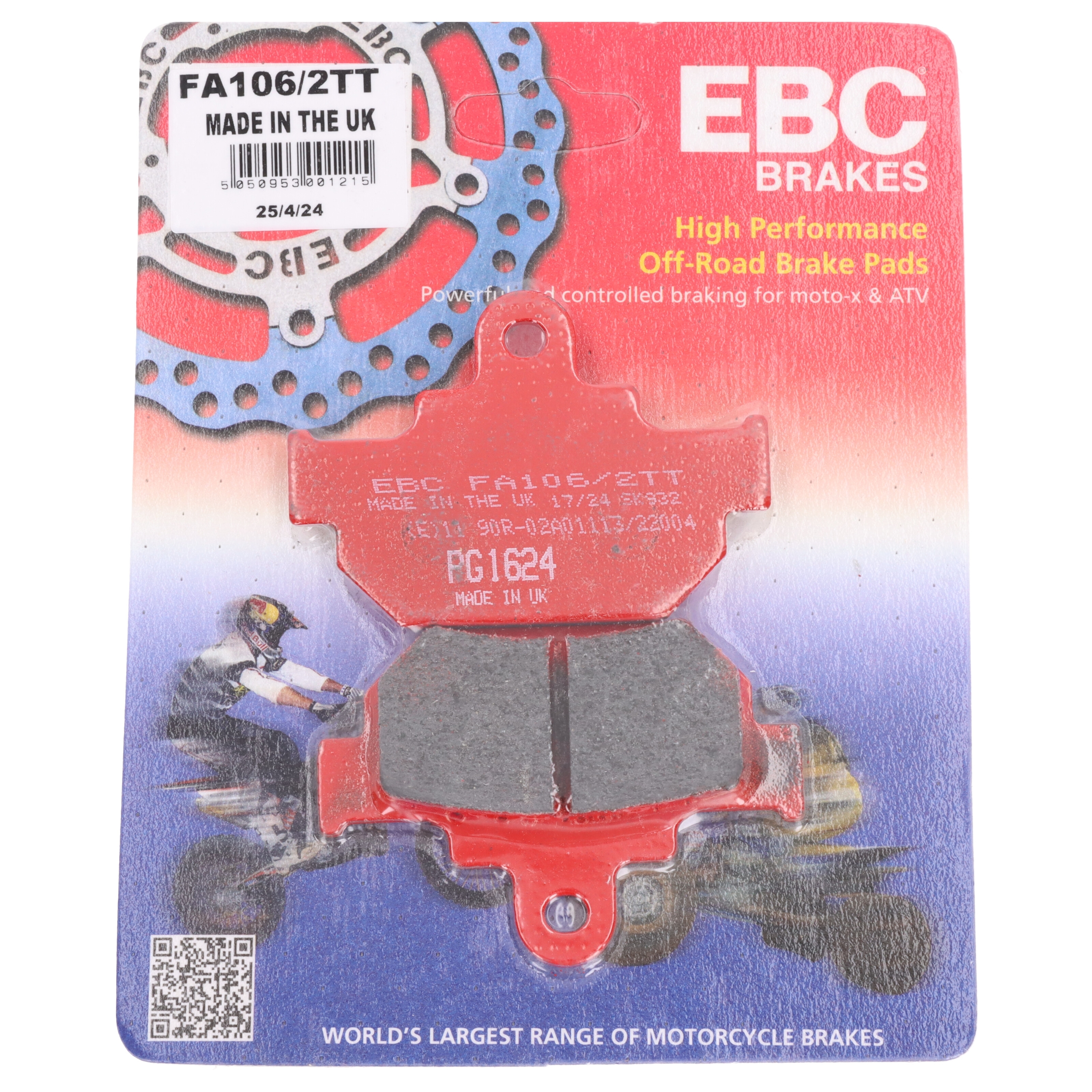 EBC FA106/2TT Bremsbeläge vorne für Suzuki DR 600 DR600 R RU SN41A S SU SN41AD 1985-1989