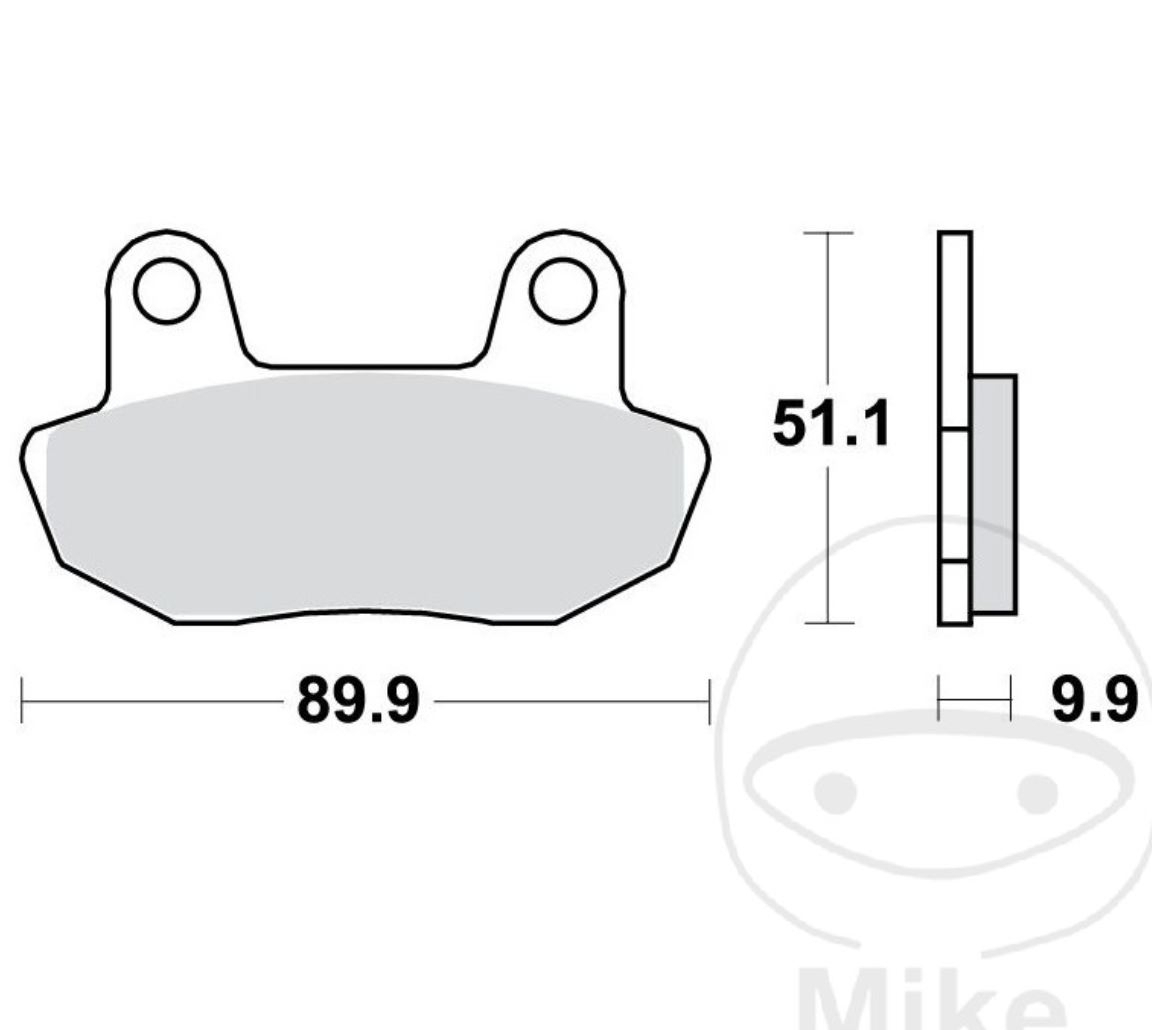 TRW MCB537 Bremsbeläge vorne für Honda CB650 SC Custom RC08 1982 - 1983