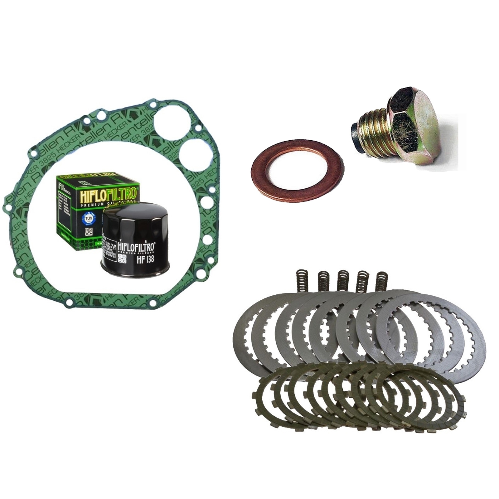 Kupplung Satz Dichtung Ablassschraube Ölfilter für Suzuki GSX-R 1000 U1 U2