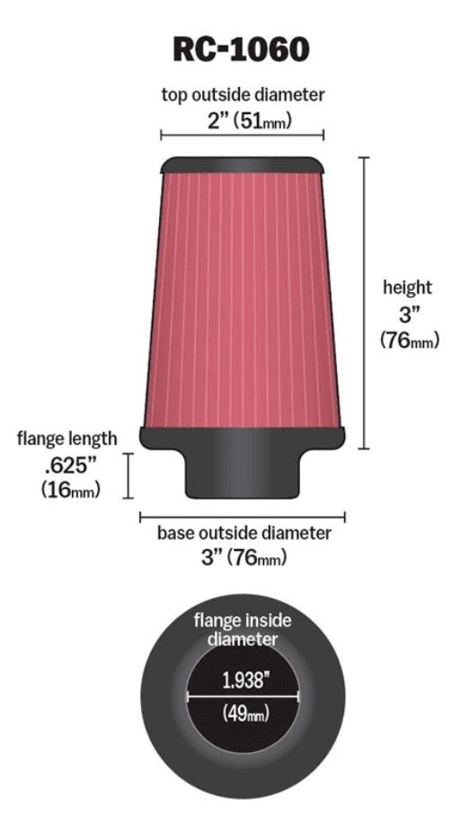 K&N Sportluftfilter RC-1060