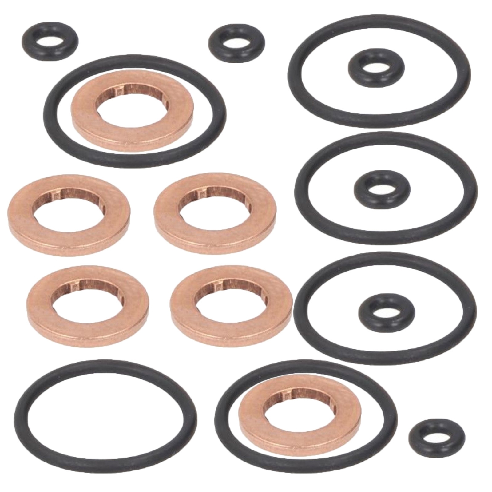 6x Elring 883.680 Dichtungssatz Einspritzdüse für Audi A3 A4 A5 VW Golf Passat Seat Altea