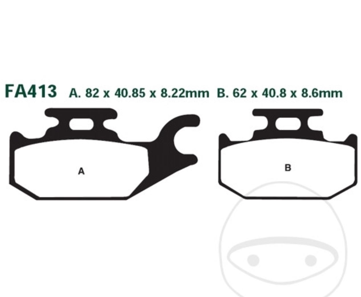 EBC Bremsbeläge SFAC413 für Suzuki UH 125 200 Benelli Caffe Nero 250