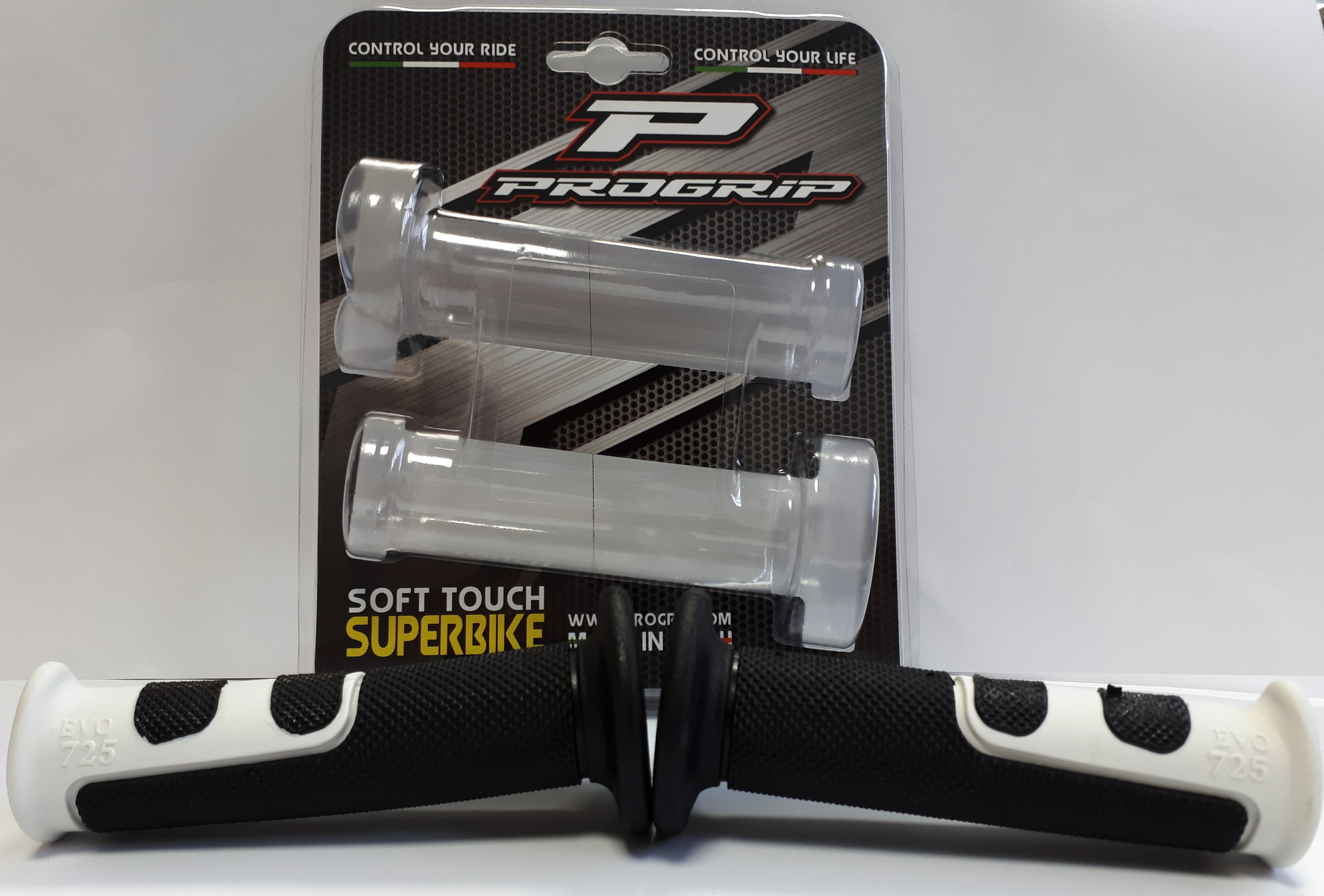 Progrip Griffgummis EVO 725 PA072500BI02 Schwarz/Weiss