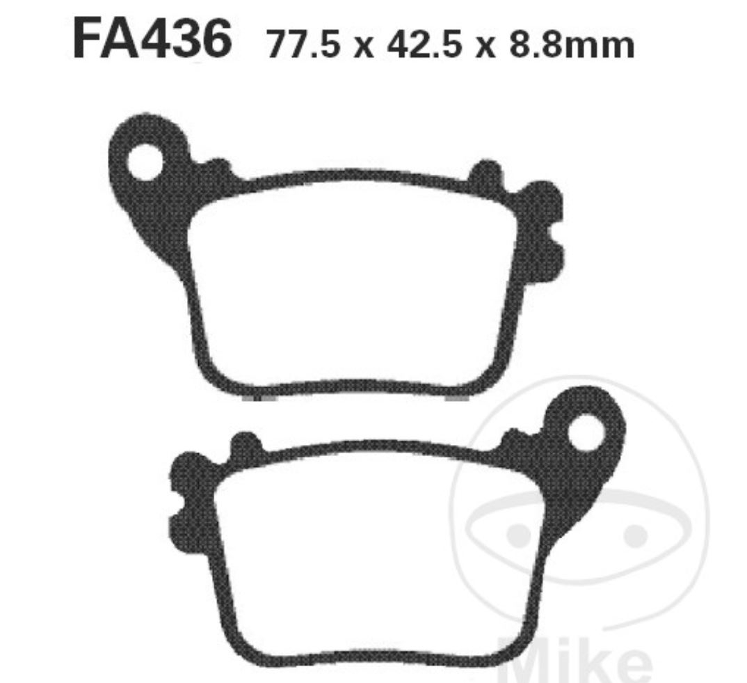 EBC Bremsbeläge FA436HH für Suzuki GSX-R 600 750 1000 A UF UE Z