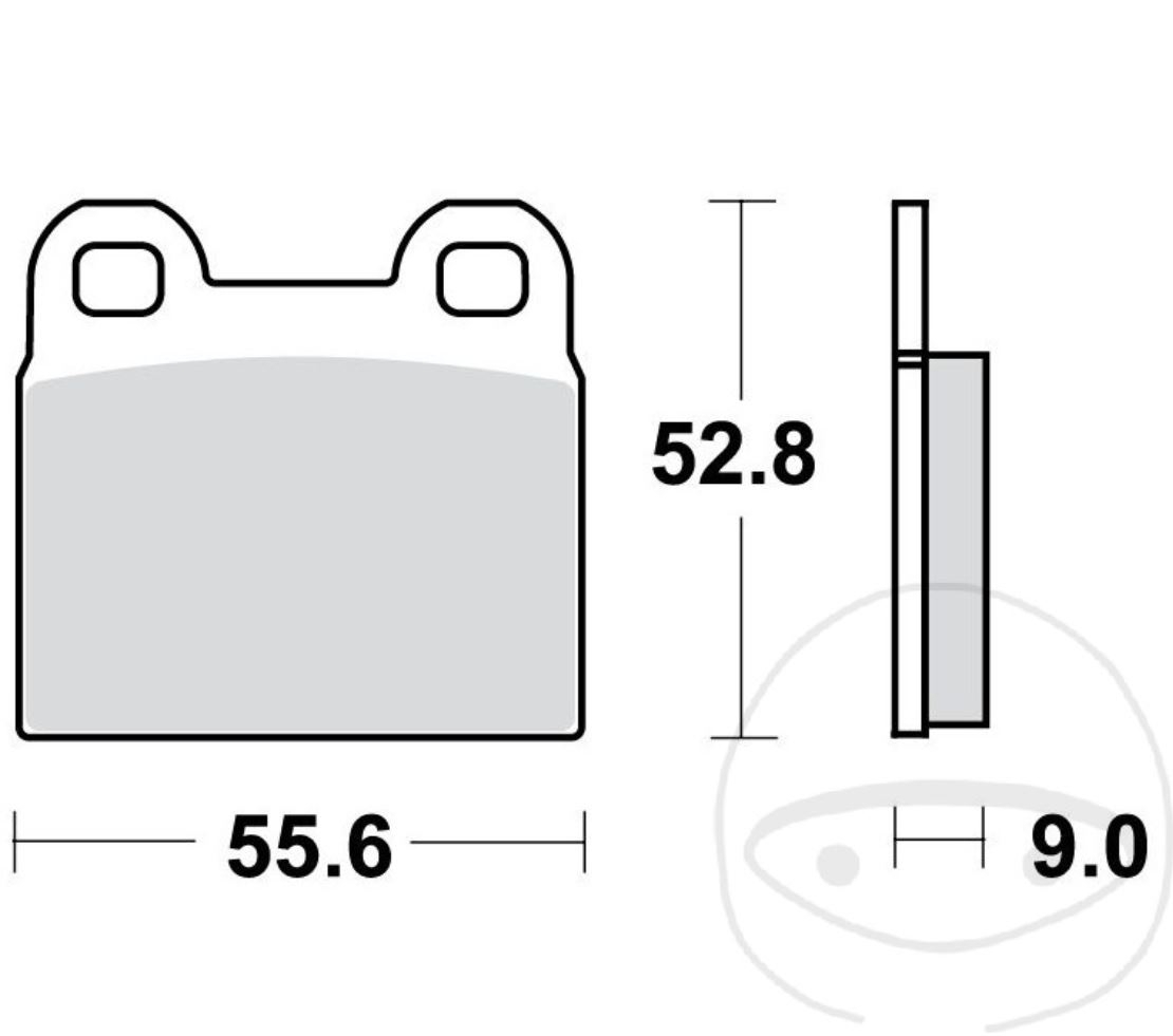 TRW MCB95 Bremsbeläge vorne für BMW R45 N R45 S R65 1. 2. Serie R65 LS Typ 248