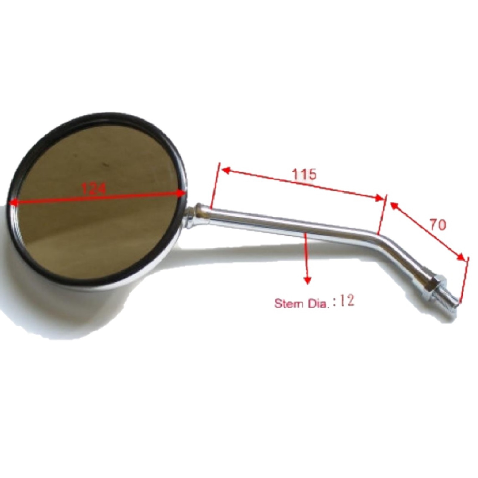 JMP Rückspiegel Paar für Honda CB1100 R 1981 CB650 CB900 1979-1982 CB750 1978-1982