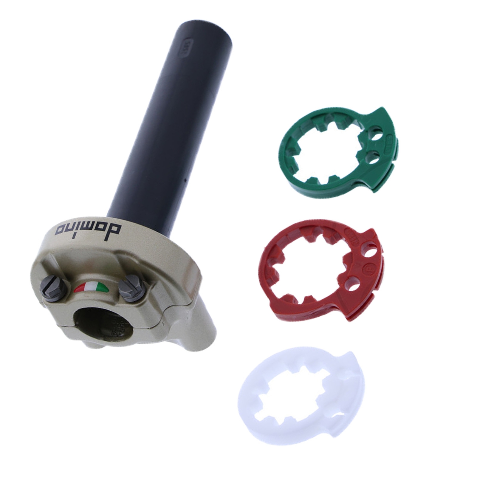 Domino 3847.03-02 Racing Gasgriff MX2 gold Gasdrehgriff ohne Griffgummi Universaldrehgriff