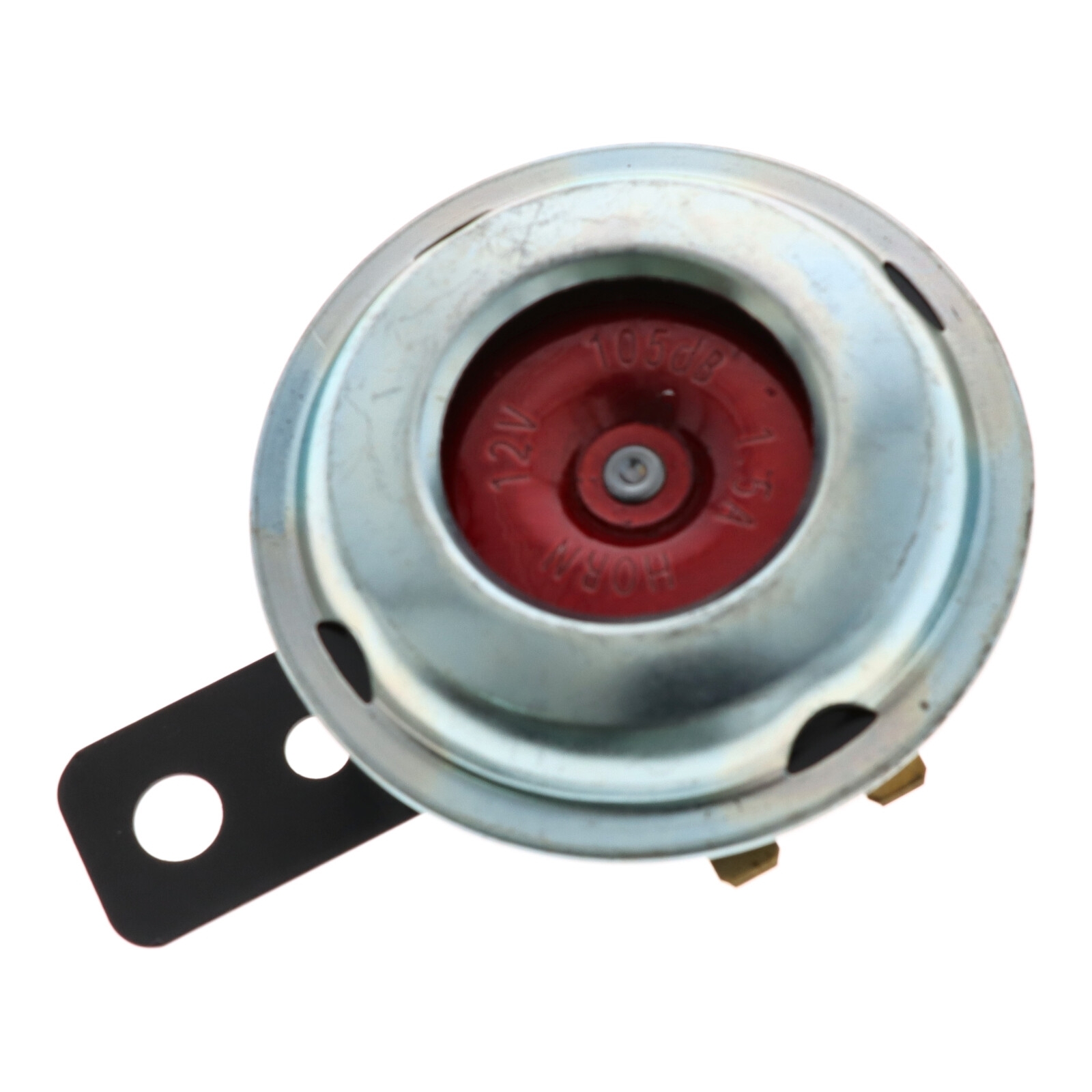 Hupe 12V für Motorrad Quad ATV Roller Moped Mofa bike signal 71 mm chrom/rot