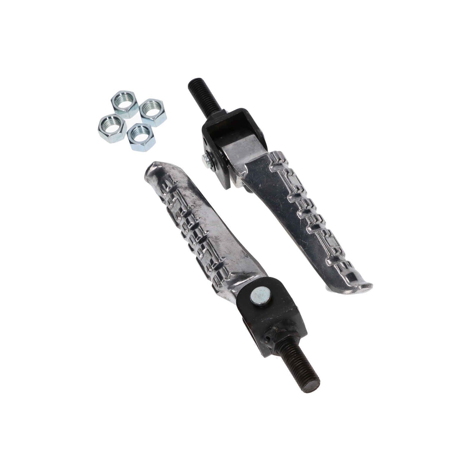 Sozius Fußrasten Universal hinten für MZ ETZ Simson Suzuki Yamaha klappbar