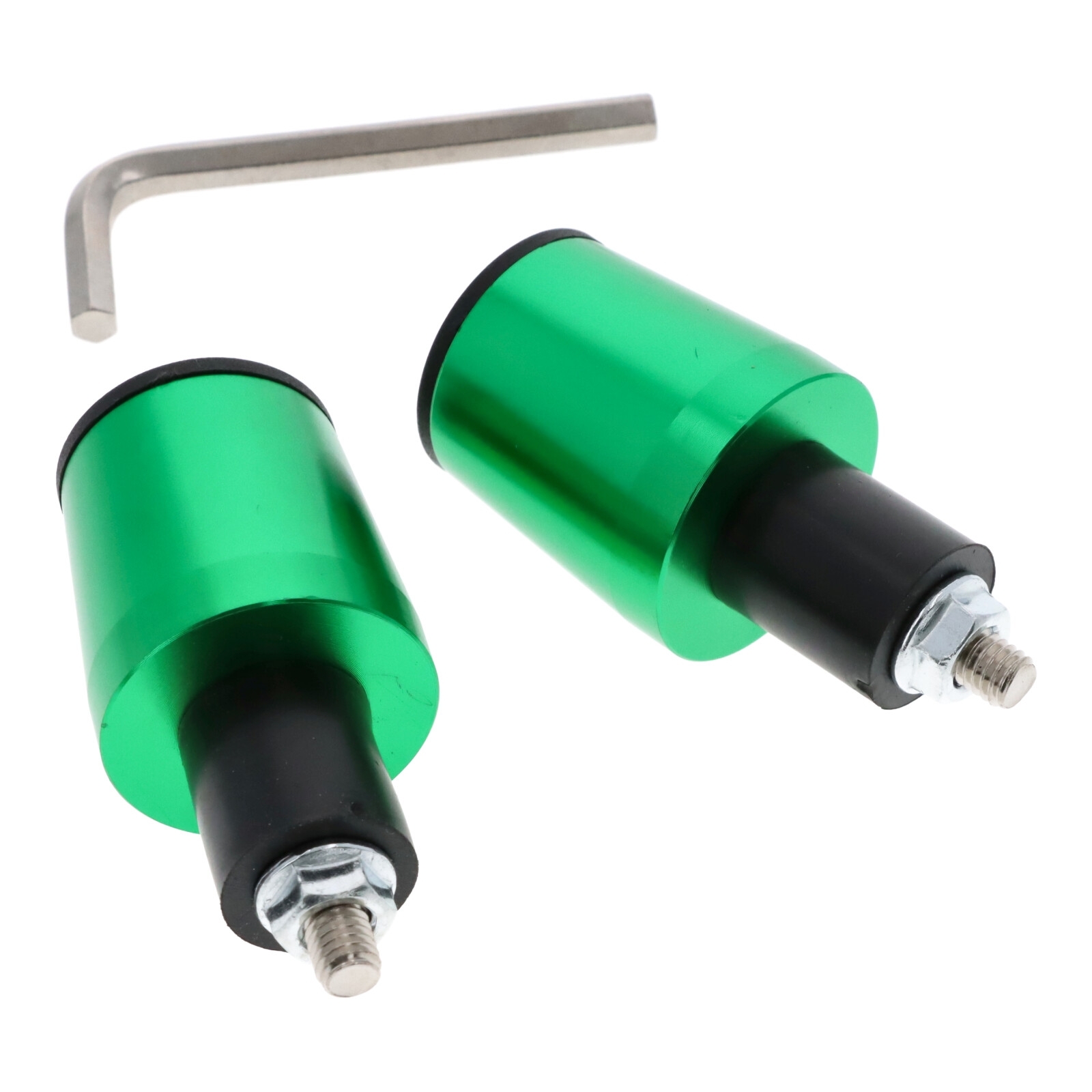 Motorrad Lenkerenden / Lenkergewichte 160g grün Vibrationsdämpfer