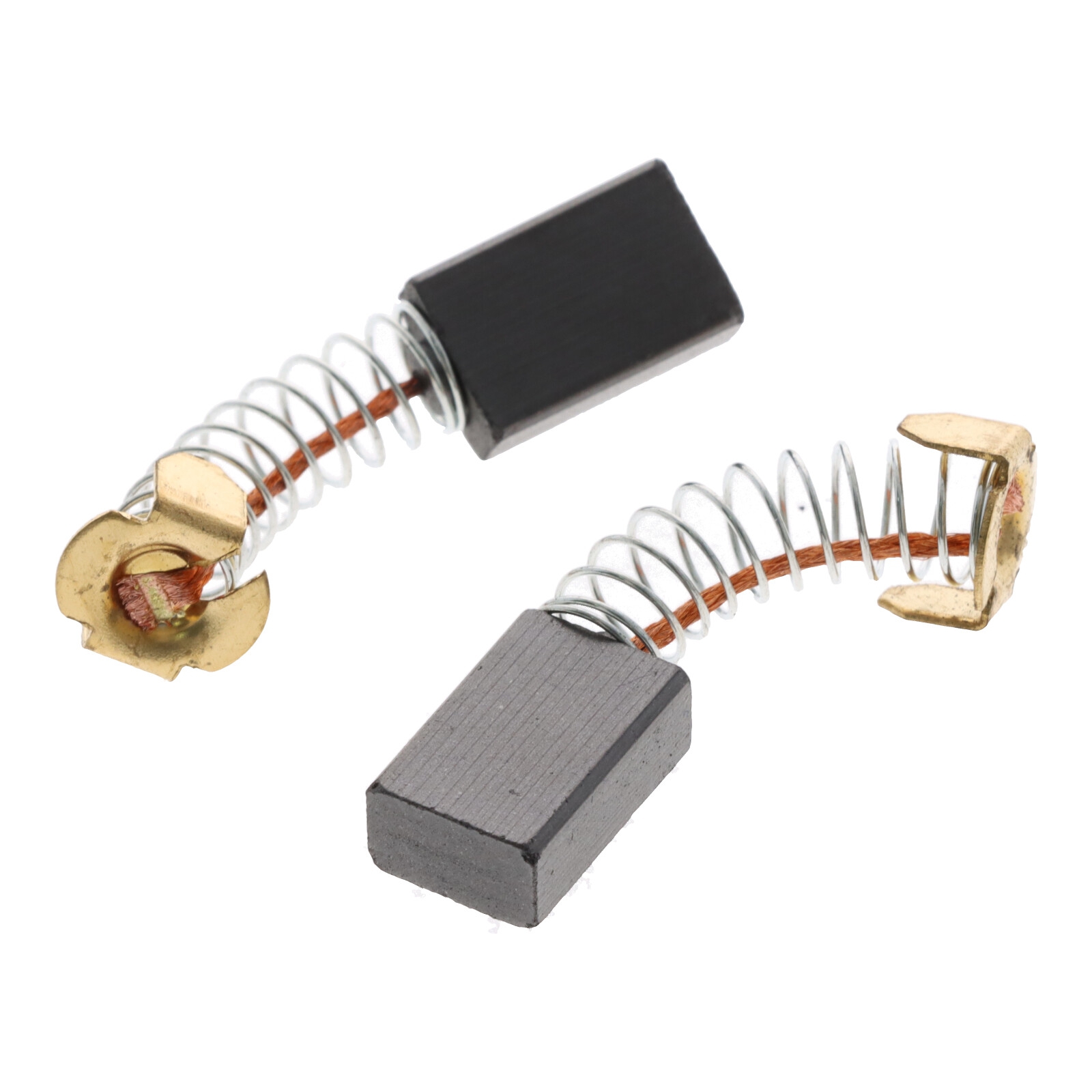 2x Motorkohlen Kohlebürsten Kohlen Motorbürsten Schleifkohlen 6x10x15 mm
