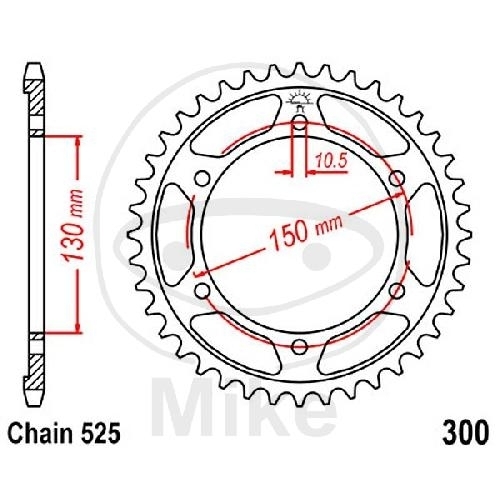 JT Kettenrad 46 Zähne Teilung 525 / JTR300.46 JT Sprockets