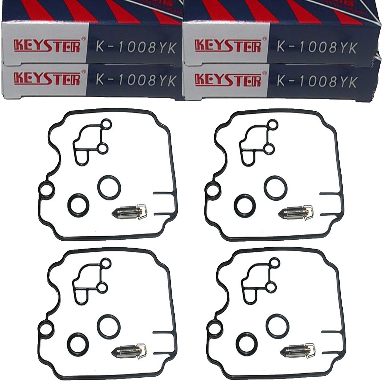 4x Keyster K-1008YK Vergaser Reparatursatz für Yamaha FZR 600 Genesis 1989 - 1993