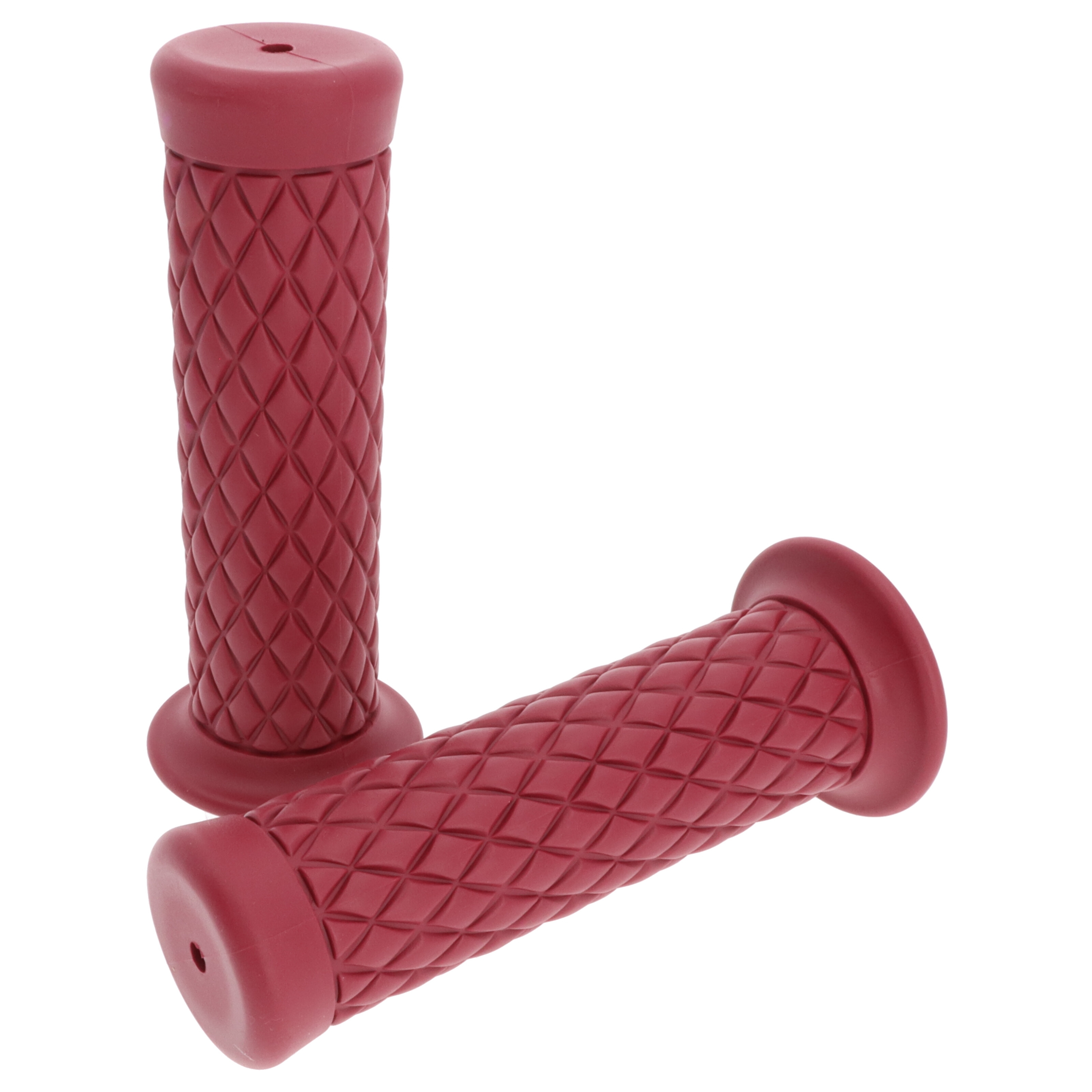 Motorrad Griffgummi-Paar Bordeaux 22/25 mm für 7/8"-22 mm Lenker, Länge:124 mm